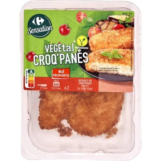 Panés végétal blé CARREFOUR SENSATION