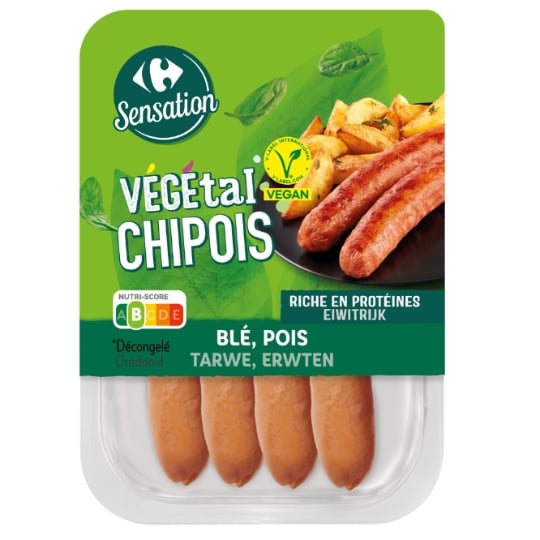 Chipois végétal blé pois CARREFOUR SENSATION