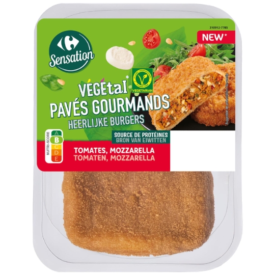 Préparation panée aux tomates et mozzarella CARREFOUR SENSATION