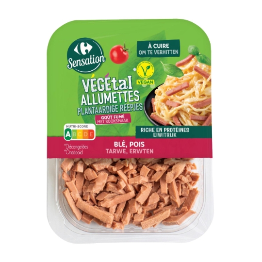 Allumettes végétales végane, goût fumé et riche en protéines CARREFOUR SENSATION