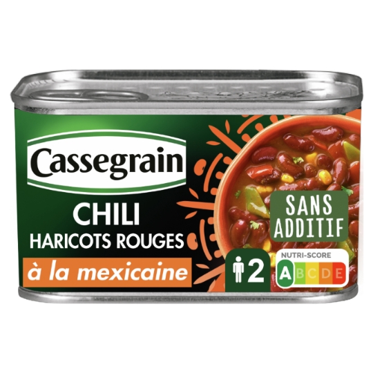 Chili d'haricots rouges à la mexicaine CASSEGRAIN