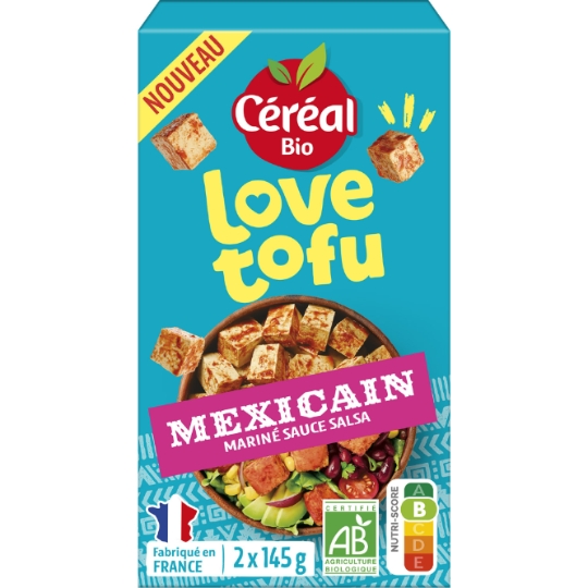 Tofu Mexicain Mariné Sauce Salsa CEREAL BIO FRAIS