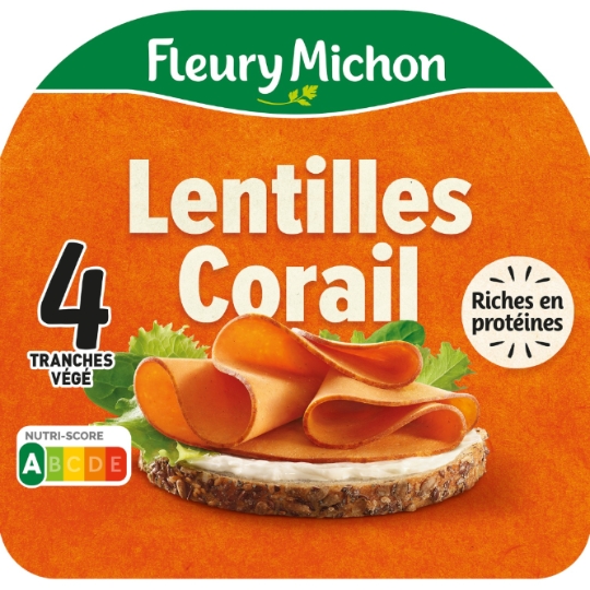 Tranches Végé Lentilles Corail FLEURY MICHON