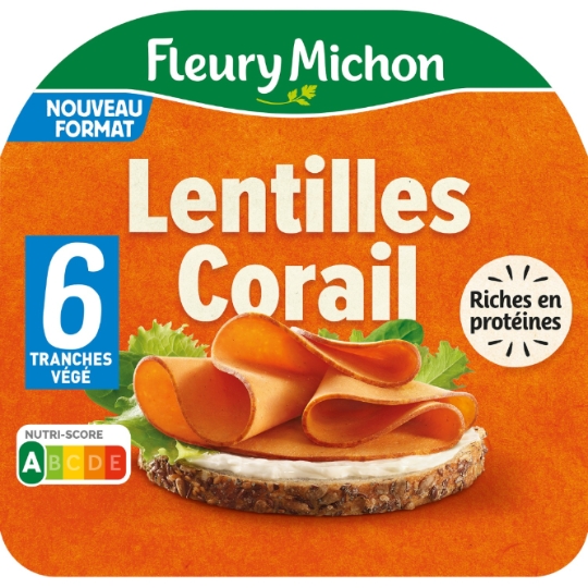Tranches Végé Lentilles Corail FLEURY MICHON