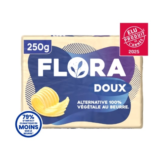 Alternative 100% végétale au beurre doux FLORA
