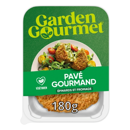 Pavé Gourmand Végétal Épinards Et Fromage GARDEN GOURMET