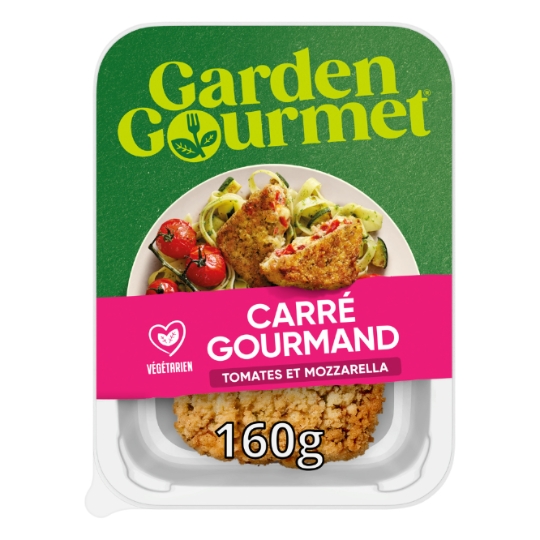Carré Gourmand Végétal Tomates et Mozzarella GARDEN GOURMET