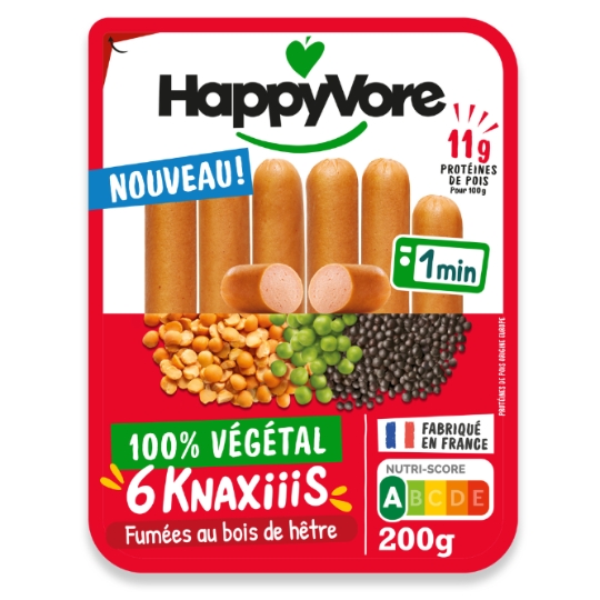 Knaxiiis Végétales Fumées au Bois de Hêtre HAPPYVORE