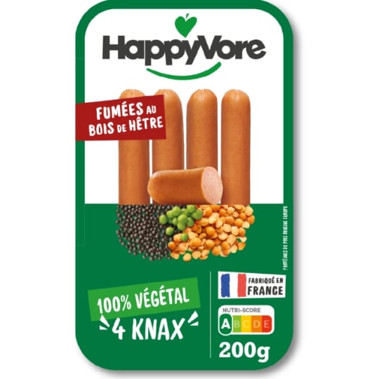 Saucisse végétale knax  HAPPYVORE
