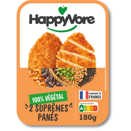 Suprêmes panés  végétaux et gourmand HAPPYVORE
