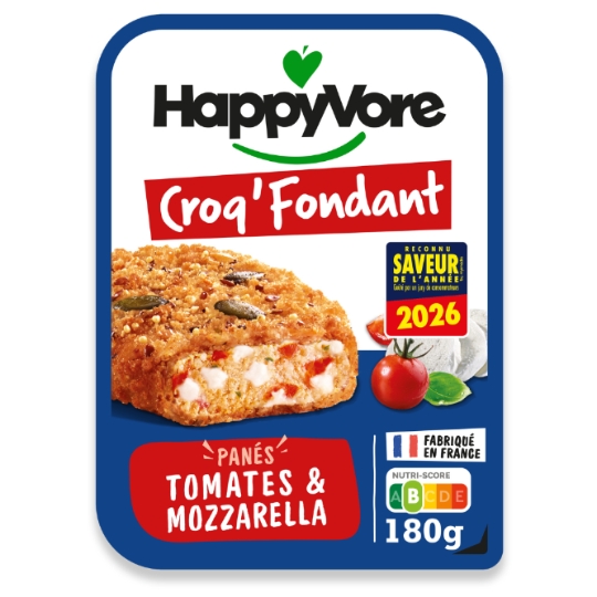 Croq' Fondant Tomate et Mozzarella Fondante HAPPYVORE