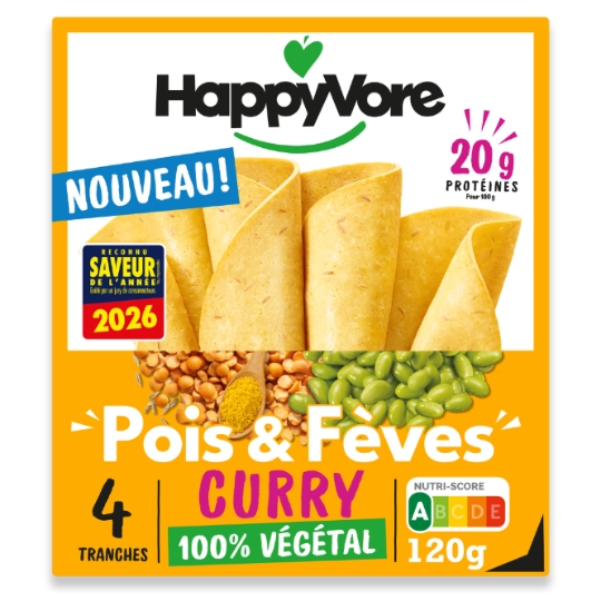 Pois et Fèves au Curry 100% Végétal HAPPYVORE