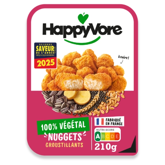 Nuggets  végétaux et gourmand  HAPPYVORE