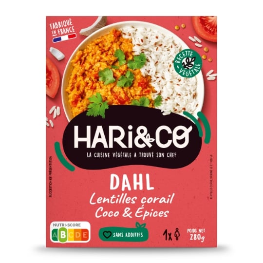 Plat cuisiné  dahl de lentilles corail HARI&CO
