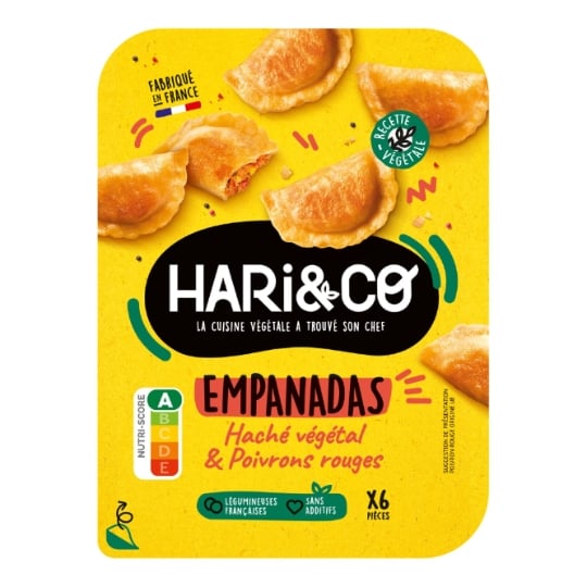 EMPANADAS Haché Végétal et Poivrons Rouges HARI&CO