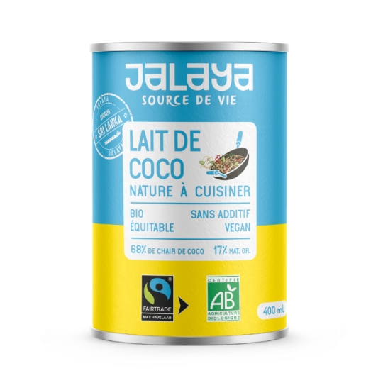 Lait de Coco Nature à Cuisiner BIO - JALAYA