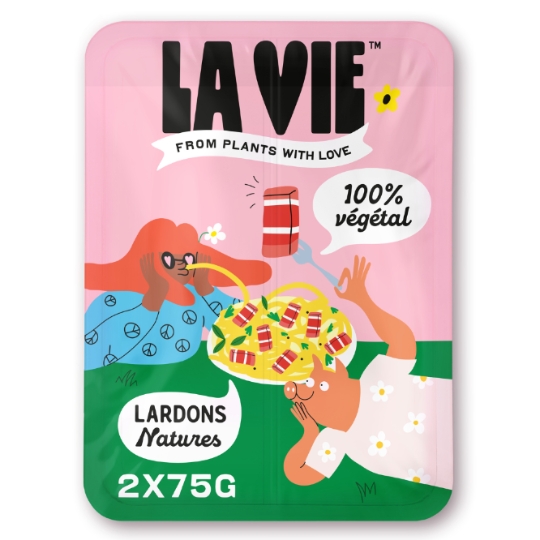 Spécialité végétale lardons nature LA VIE