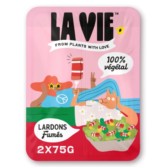 Spécialité végétale  lardons fumés LA VIE