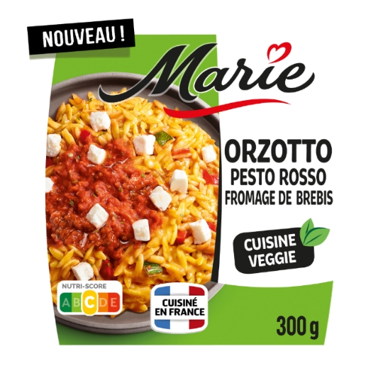 Plat Préparé Orzotto Crémeux, Pesto Rosso Fromage de Brebis MARIE