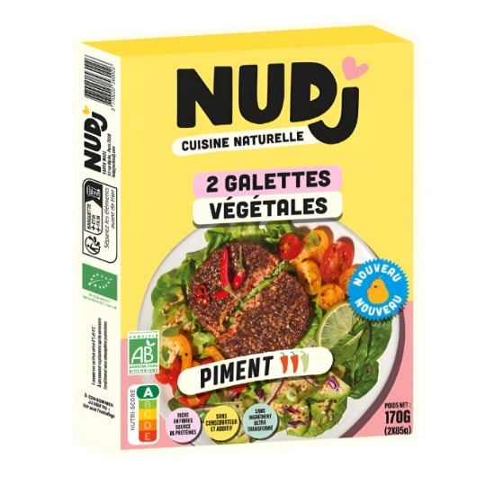 Galette Végétales Piment Bio NUDJ