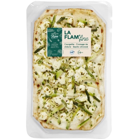 Tarte fine Courgette Chèvre Basilic  PIERRE SCHMIDT