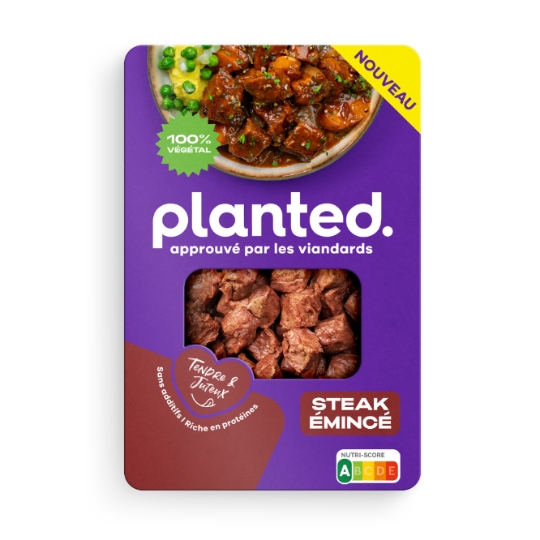 Spécialité Végétale Steak Emincé Tendre et Juteux PLANTED