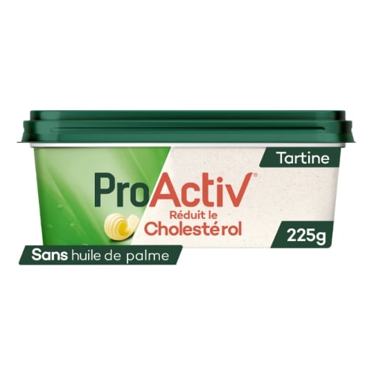 Margarine réduit le cholestérol tartine sans huile de palme PROACTIV