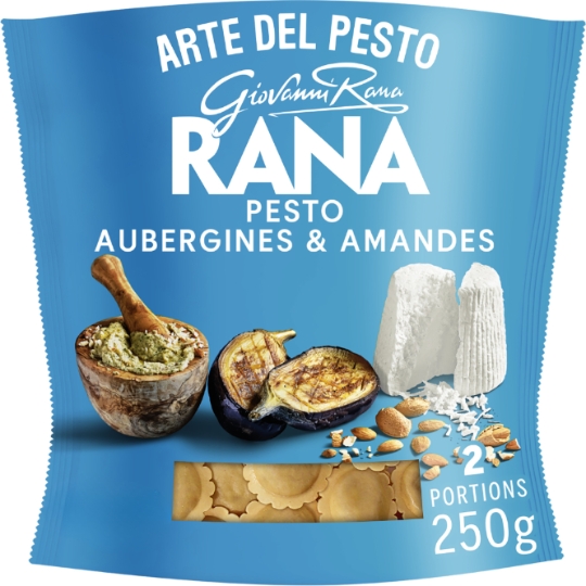 Pâtes fraîches Ravioli Pesto Aubergines et Amandes RANA