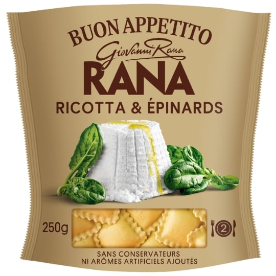 Pâtes Fraîches Ravioli Ricotta & Epinards RANA