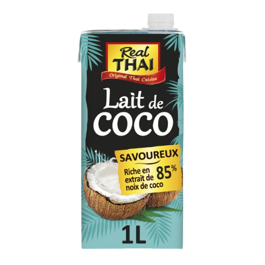Lait de Coco 85% Sans Additifs REAL THAI