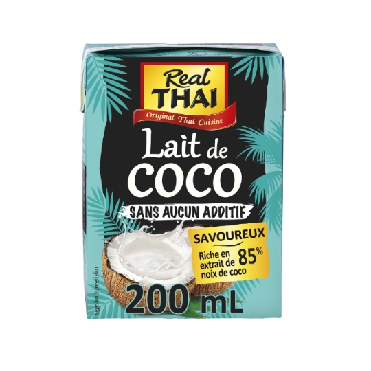 Lait de Coco 85% Sans Additifs REAL THAI