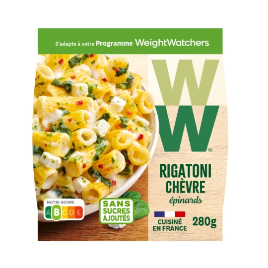 Plat cuisiné Rigatoni chèvre épinard WEIGHT WATCHERS