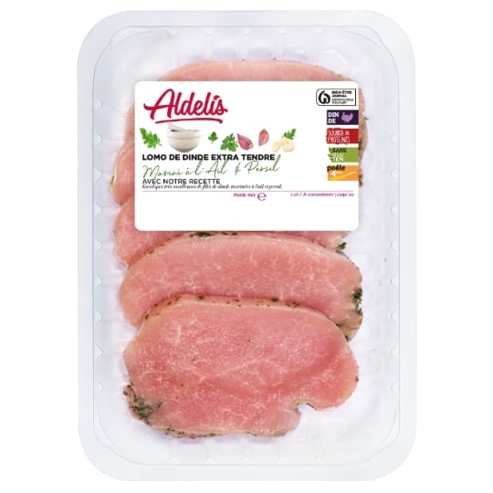 Lomos de Dinde Ail et Persil Sans Gluten NOBLES