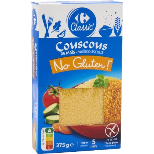 Couscous de maïs sans gluten CARREFOUR NO GLUTEN !
