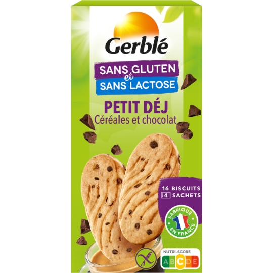 Biscuit Petit Déjeuner Céréales Chocolat Sans Gluten GERBLE