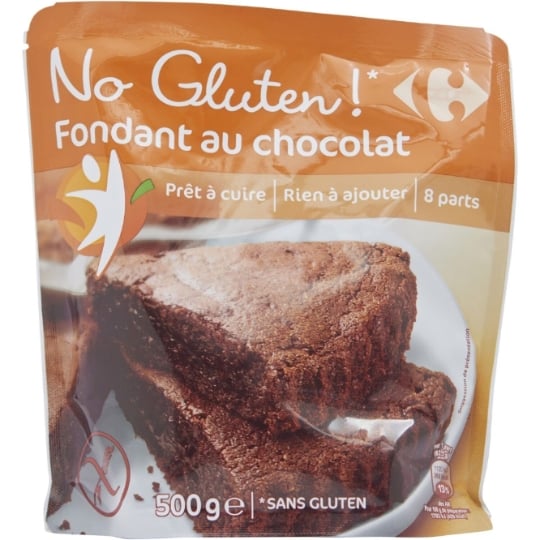 Préparation gâteau s/s gluten chocolat CARREFOUR NO GLUTEN !