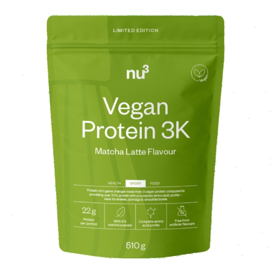 Protéines en Poudre Vegan Protein 3K Édition Limitée Goût Matcha Latte NU3