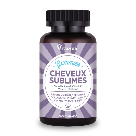 Complément alimentaire gummies cheveux sublime VITAVEA