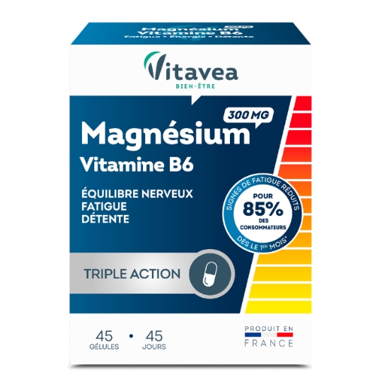 Complément alimentaire magnésium vitamine B6 VITAVEA