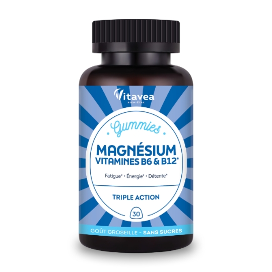 Complément alimentaire gummies magnésium B6 et B12 VITAVEA
