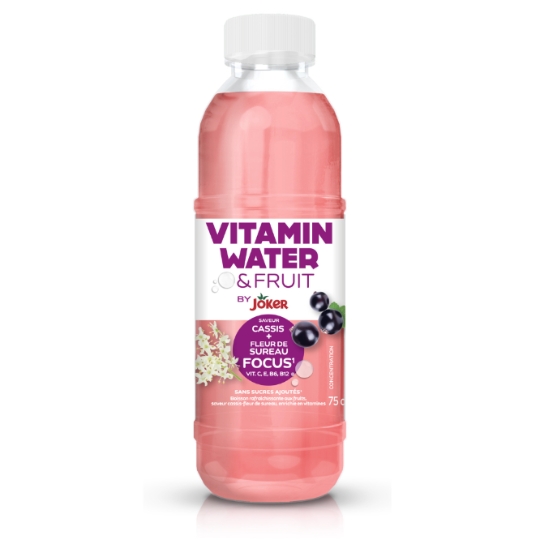 Boisson rafraîchissante Vitaminée Fruité Saveur Cassis et Fleur de Sureau JOKER