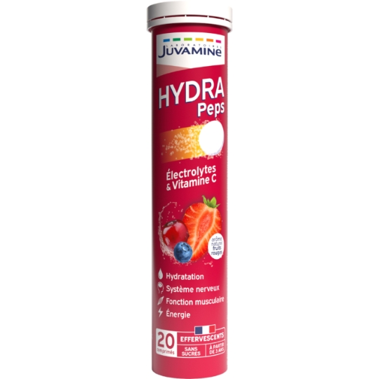 Vitamine C Electrolytes Hypra Peps Fruit Rouge JUVAMINE