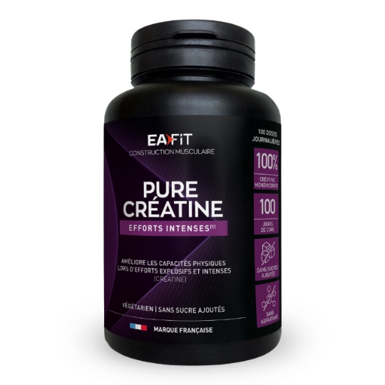 Proteine PURE CREATINE Végétarien Sans Sucre Ajouté Effort Intense EAFIT CONSTRUCTION MUSCULAIRE
