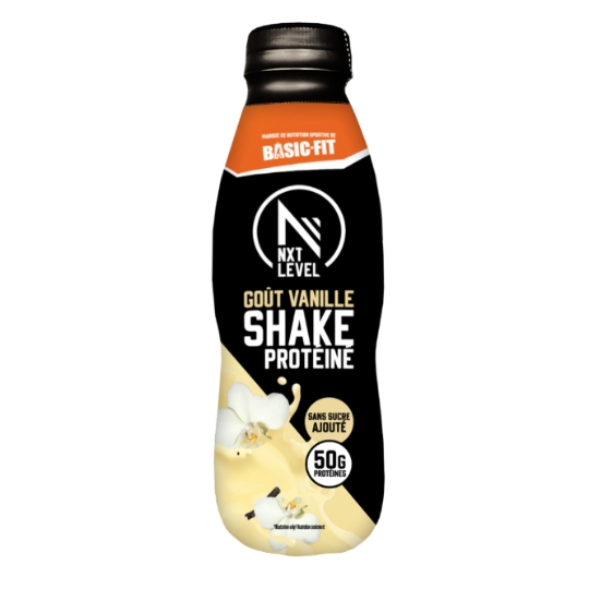 Boisson Lactée Protéinée Basic-Fit Goût Vanille Sans Sucre Ajouté NXT LEVEL