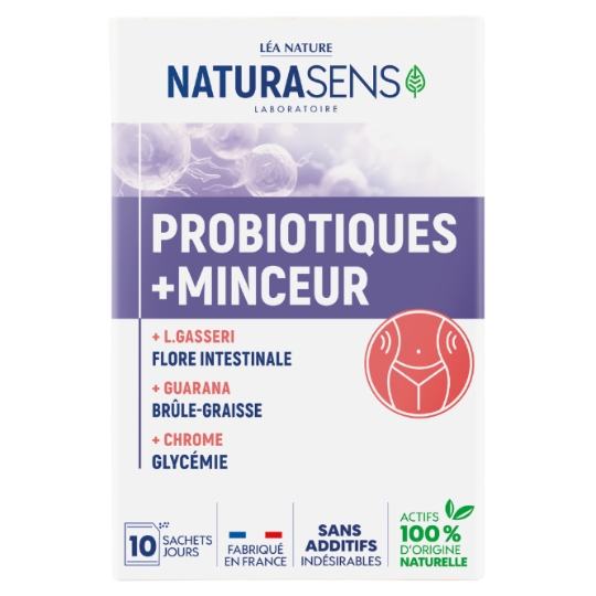 Probiotiques + Minceur Flore Intestinale/Brûle Graisse/Glycémie NATURASENS
