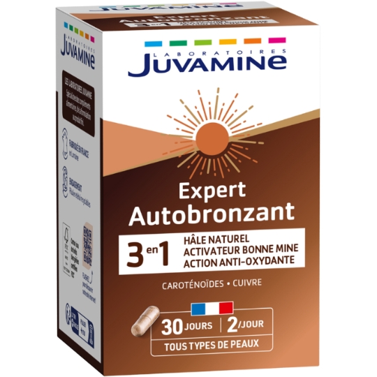 Complément Alimentaire Expert Auto Bronzant 3en1 JUVAMINE