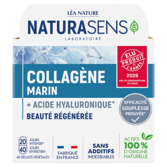 Complément Alimentaire Collagène Marin + Acide Hyaluronique NATURASENS