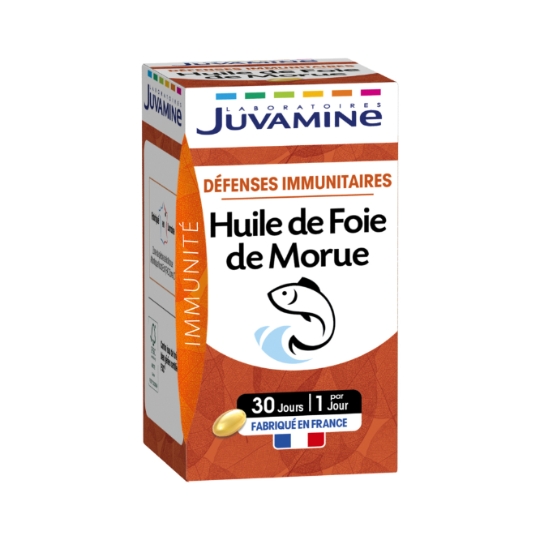 Complément alimentaire défenses immunitaires huile de foie de morue JUVAMINE