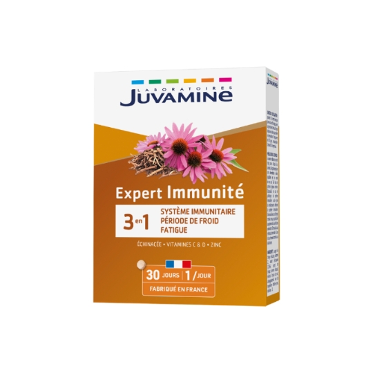 Complément alimentaire Expert Immunité 3 en 1 Système immunitaire Période De Froid JUVAMINE