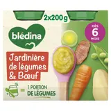 Plat bébé dès 6 mois Jardinière de légumes Boeuf BLEDINA